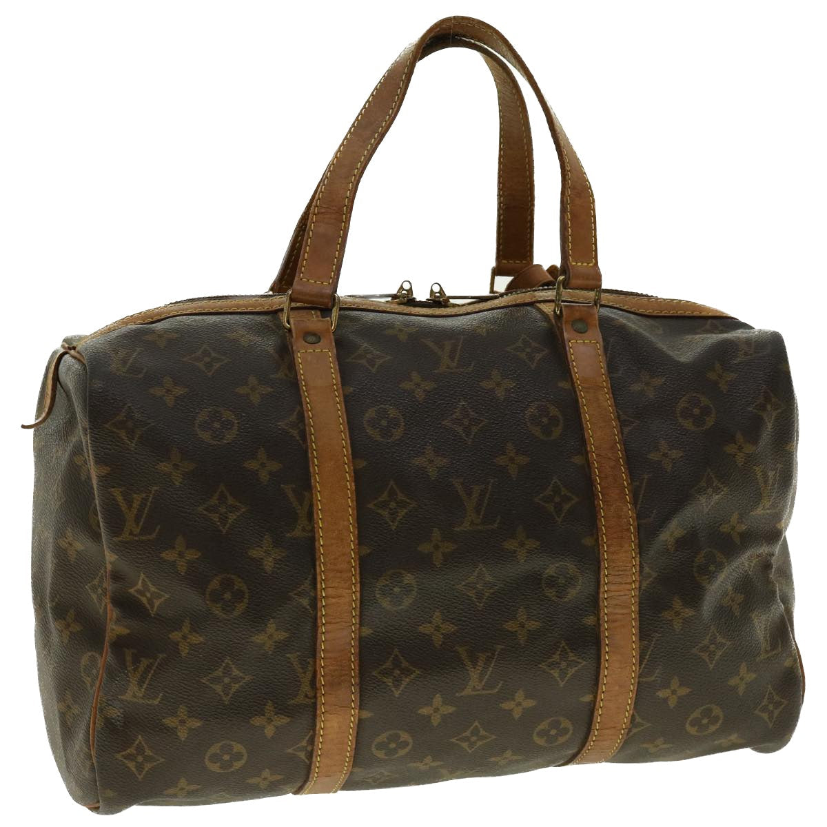 LOUIS VUITTON Monogram Sac Souple 35 Boston Bag M41626 LV th3528