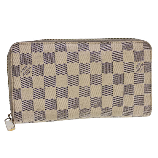 LOUIS VUITTON Damier Azur Zippy Organizer Long Wallet N60012 LV th3540