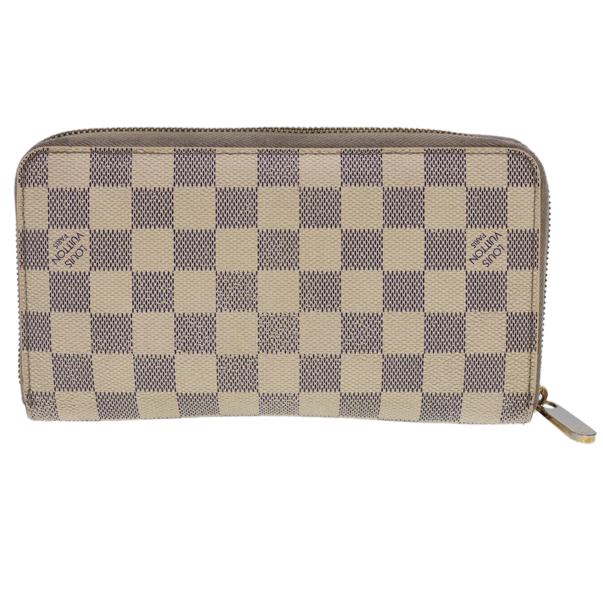 LOUIS VUITTON Damier Azur Zippy Organizer Long Wallet N60012 LV th3540