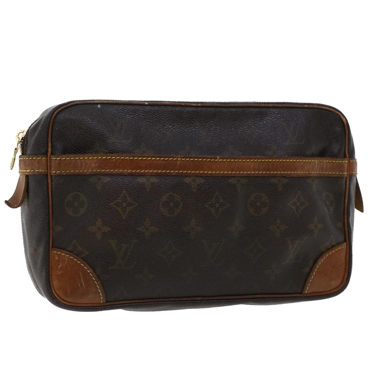 LOUIS VUITTON Monogram Compiegne 28 Clutch Bag M51845 LV  th3706