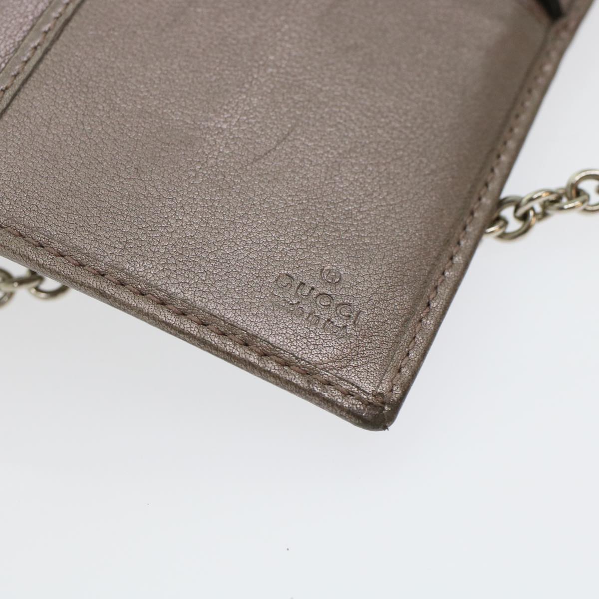 GUCCI GG Canvas Chain Wallet Brown 224262  th3850