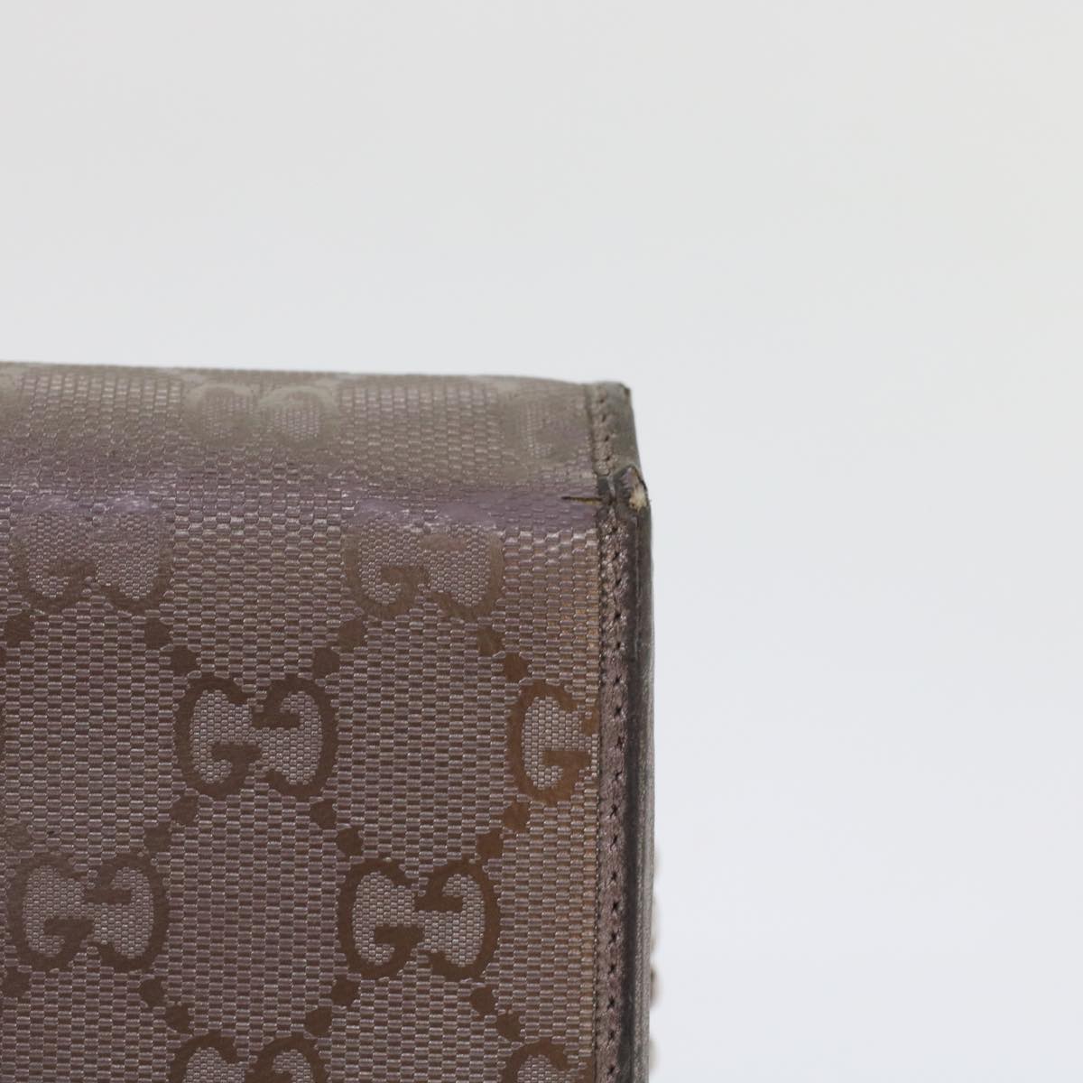 GUCCI GG Canvas Chain Wallet Brown 224262  th3850