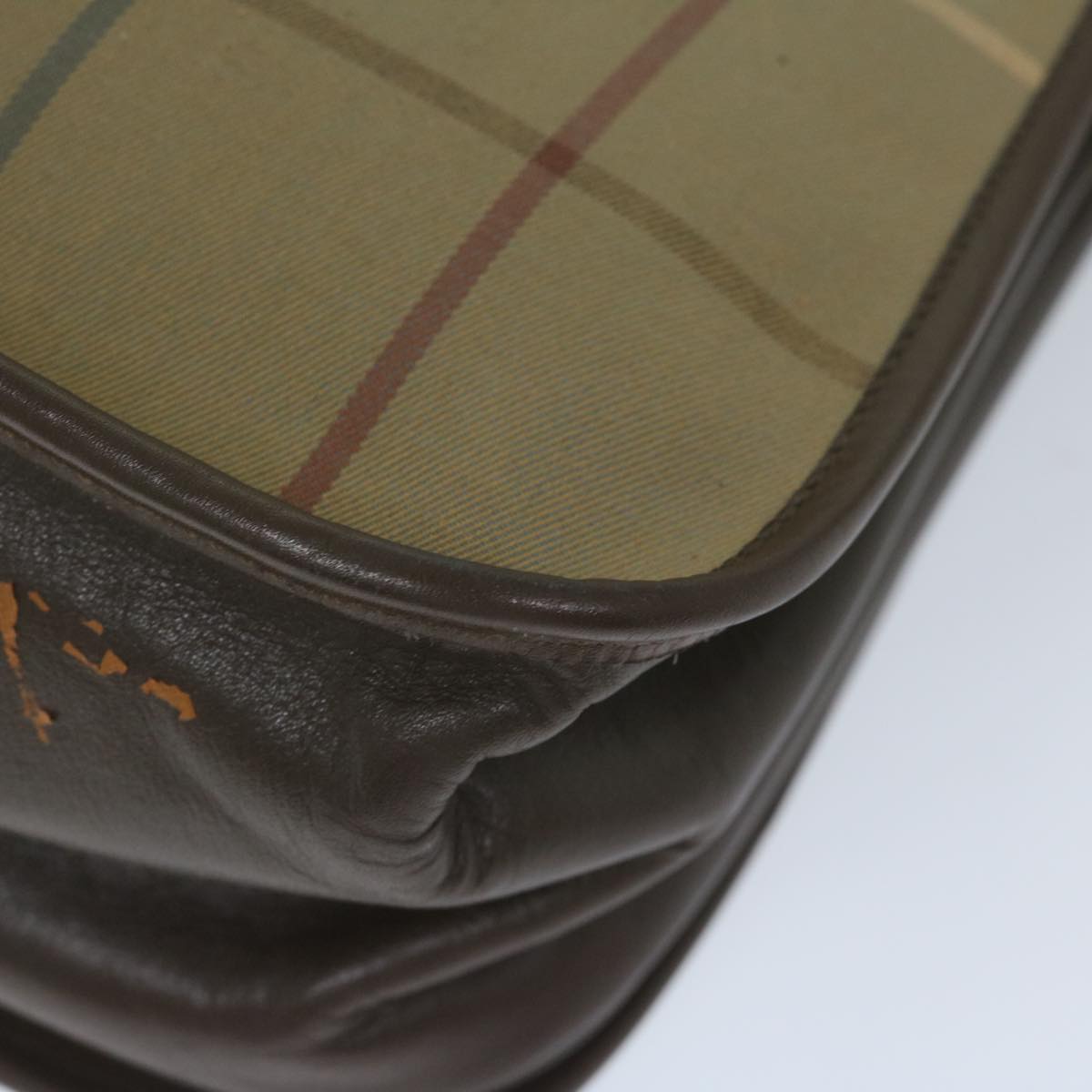 BurberrySs Nova Check Shoulder Bag Canvas Brown Auth th4326