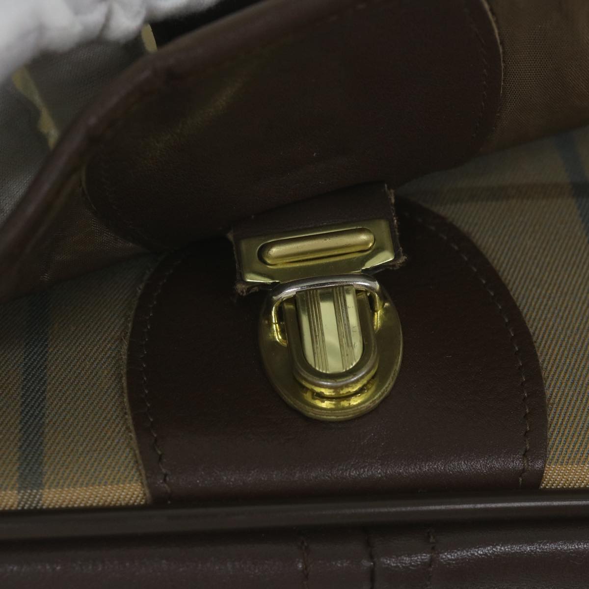 BurberrySs Nova Check Shoulder Bag Canvas Brown Auth th4326