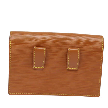 LOUIS VUITTON Epi Tilsitt Pouch Brown M52603 LV Auth th5122