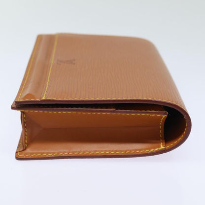 LOUIS VUITTON Epi Tilsitt Pouch Brown M52603 LV Auth th5122
