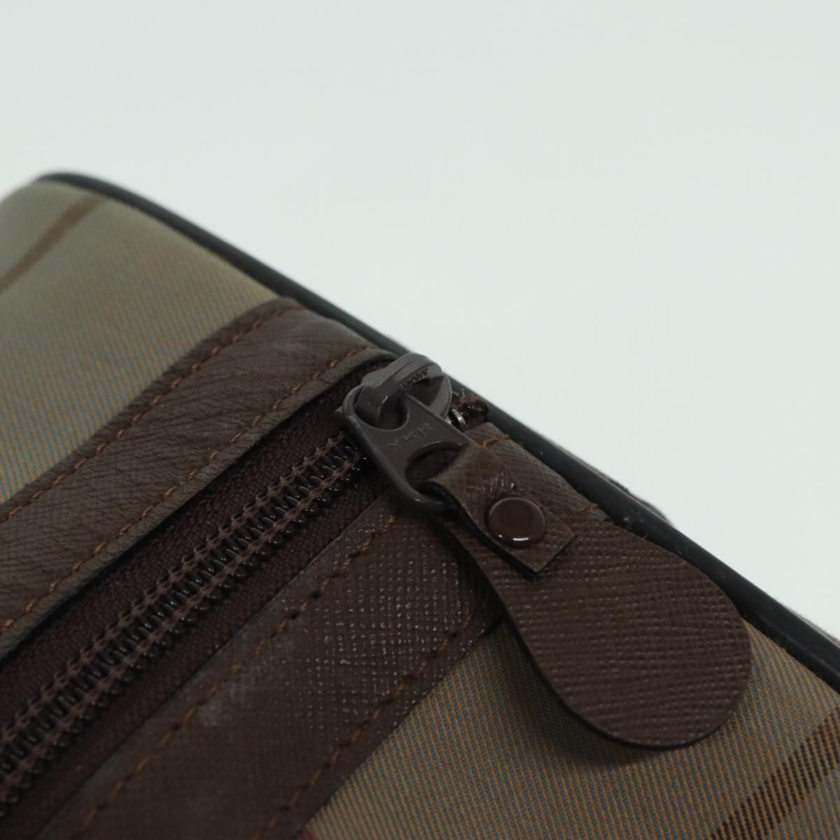 BURBERRYSs Nova Check Boston Bag Canvas Brown Auth th5134