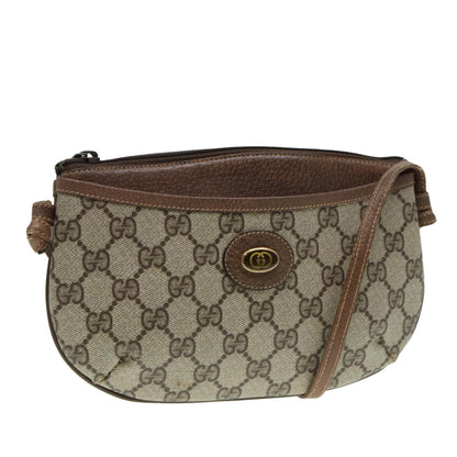 GUCCI GG Supreme Shoulder Bag PVC Beige Gold 904 02 020 Auth th5229