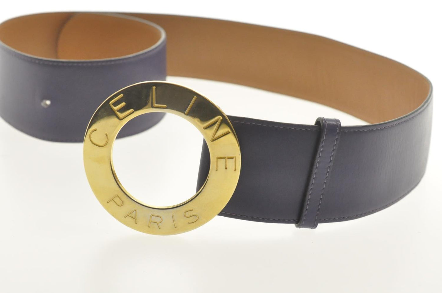 Celine Belt Leather Purple  sa2622