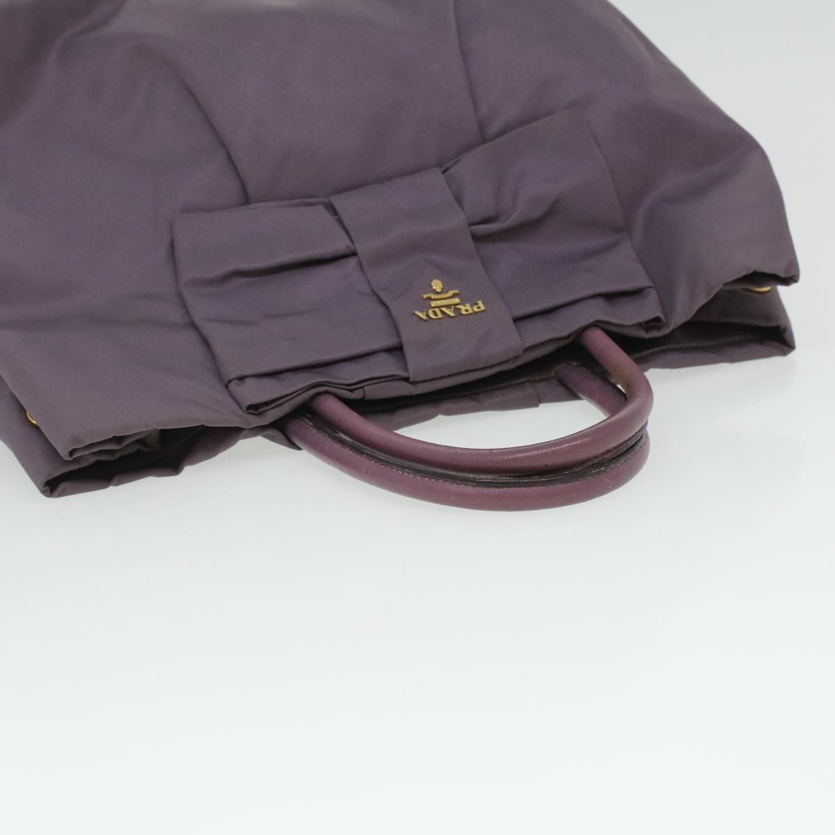 Prada Hand Bag Nylon Purple  jk3011