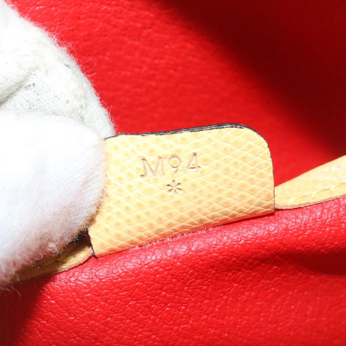 Celine 2Way Hand Bag Shoulder Bag Caviar Skin Yellow  am1494s