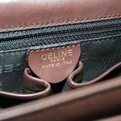 Celine Hand Bag Leather 2way Brown  rd530