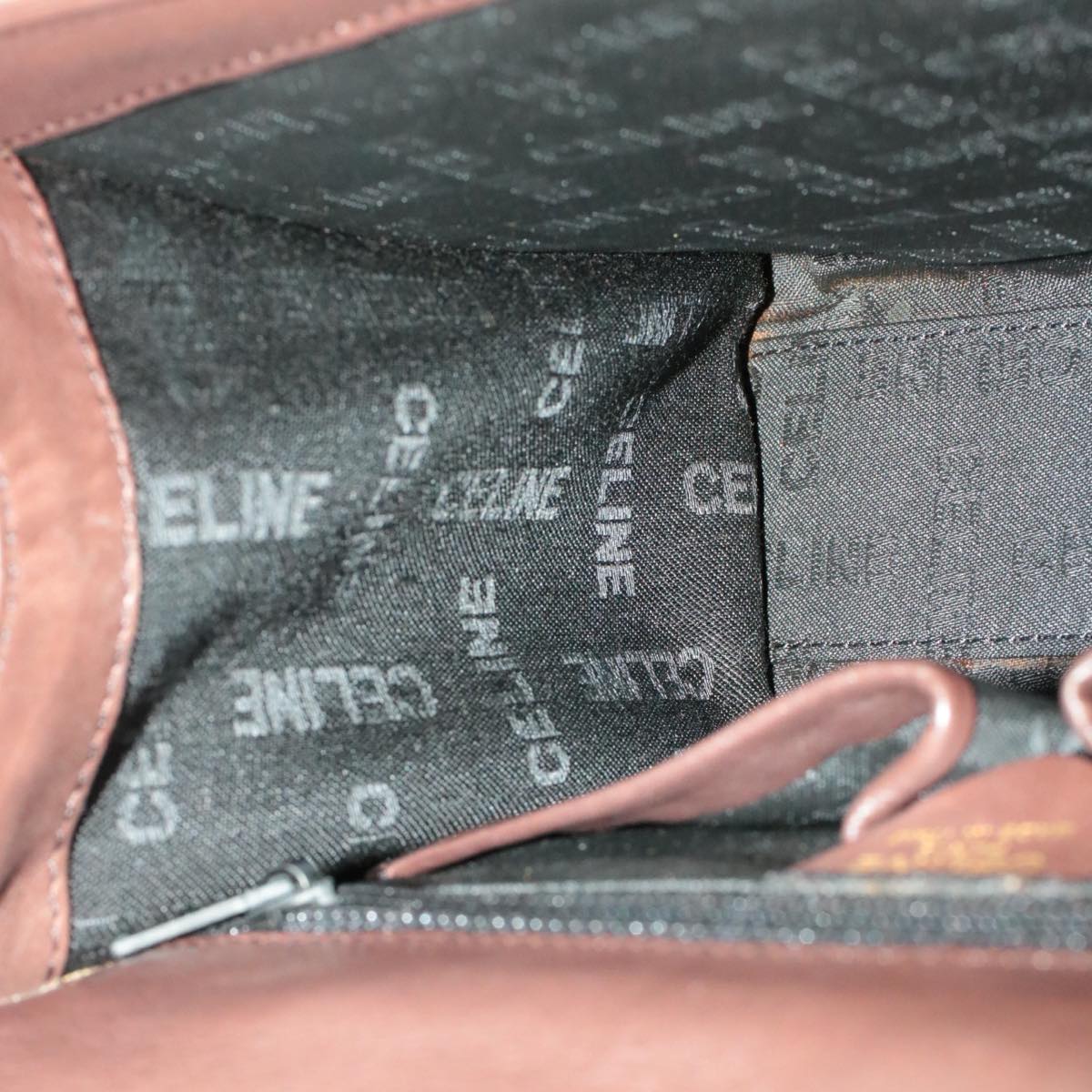 Celine Hand Bag Leather 2way Brown  rd530