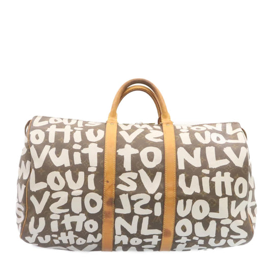 LOUIS VUITTON Monogram Graffiti Keepall 50 Boston Bag - AWL1430
