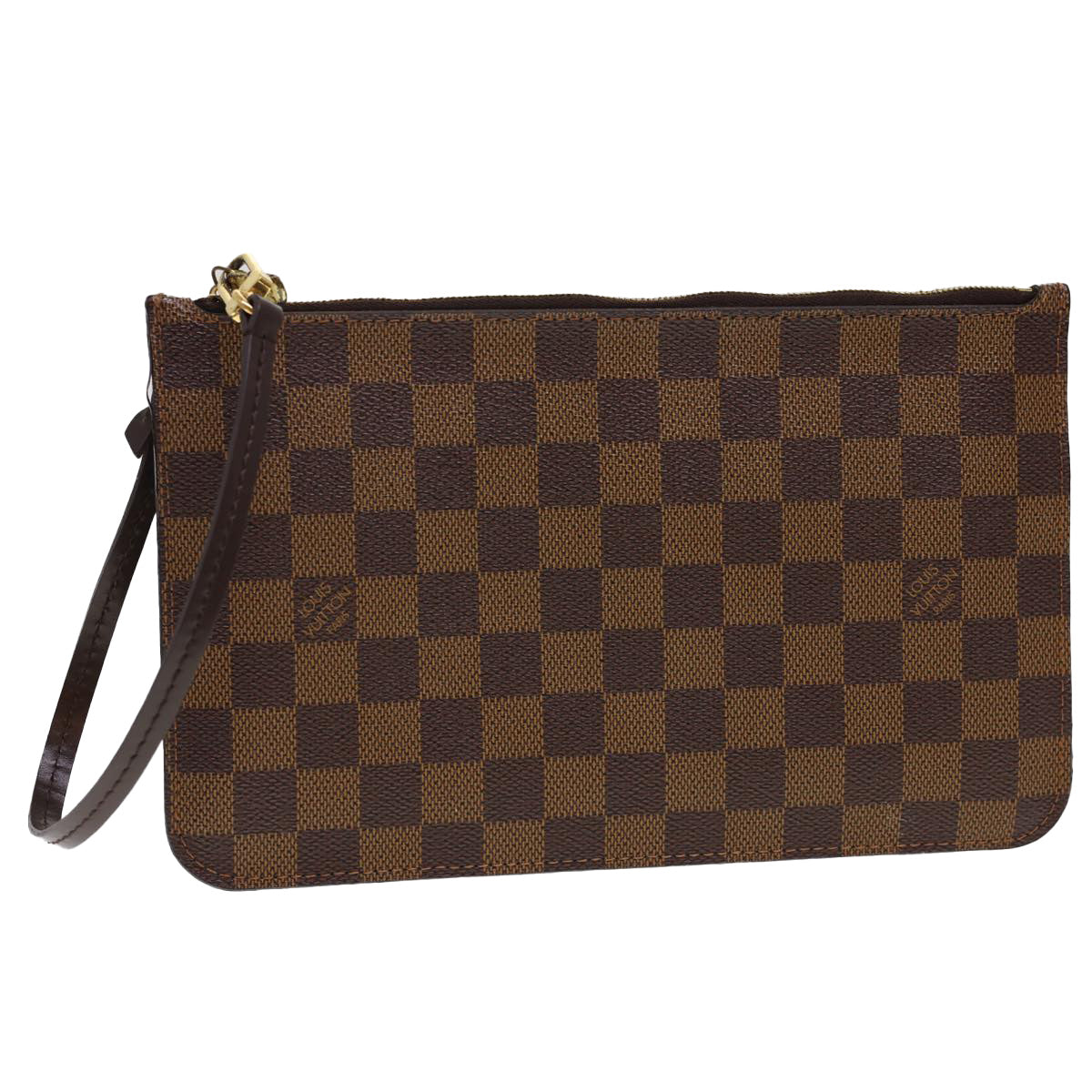 LOUIS VUITTON Damier Ebene Neverfull MM Pouch LV am4169