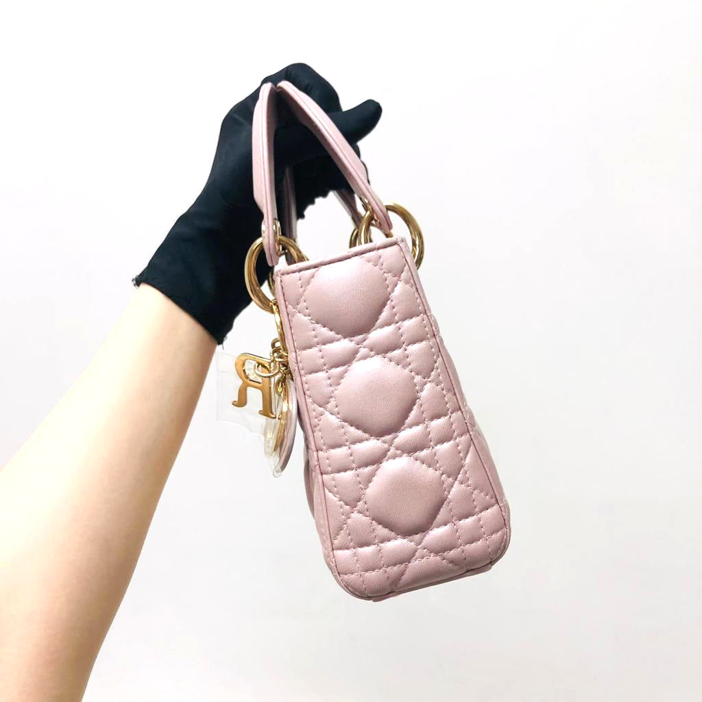 Mini Lady Dior Bag Pearl Pink