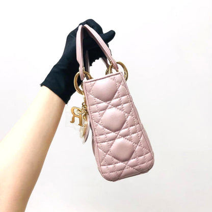 Mini Lady Dior Bag Pearl Pink