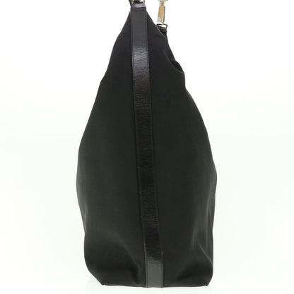 GUCCI Shoulder Bag Canvas Black  ti1009