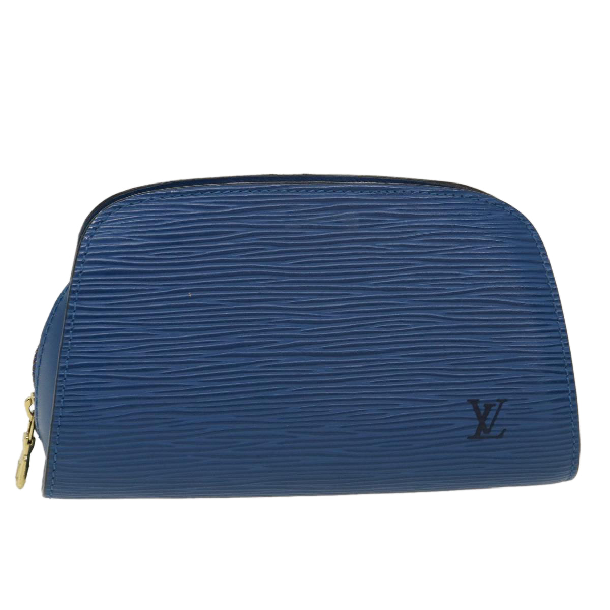 LOUIS VUITTON Epi Dauphine PM Pouch Blue M48445 LV ti1020