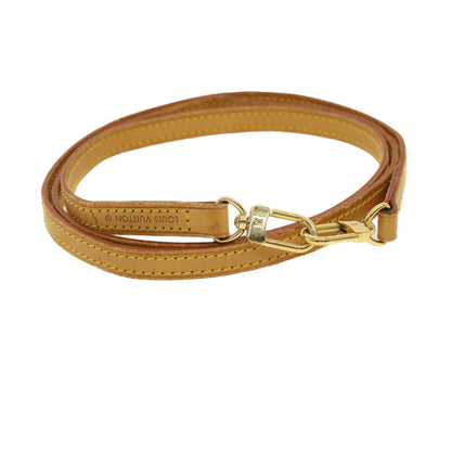 LOUIS VUITTON Shoulder Strap Leather 45.7"" Beige LV ti1022