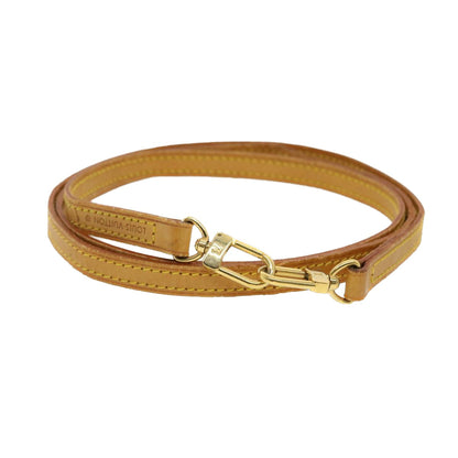 LOUIS VUITTON Shoulder Strap Leather 45.7"" Beige LV ti1022