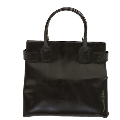 GUCCI Hand Bag Leather 2way Shoulder Bag Brown 00011180503  ti1151