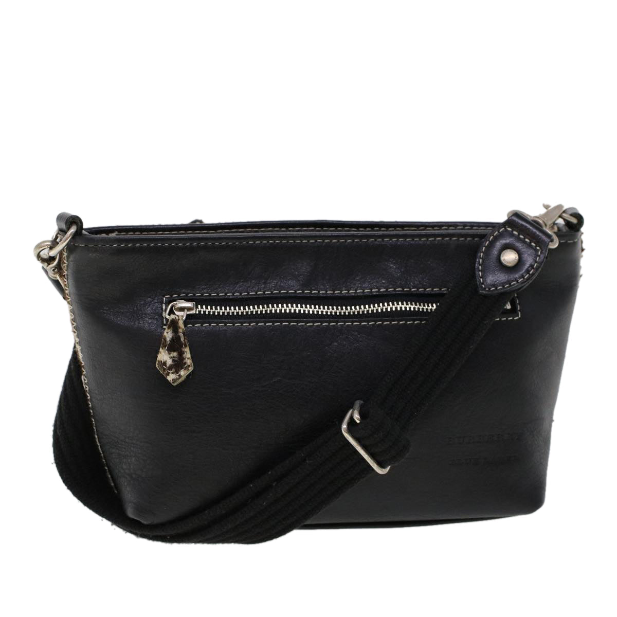 Burberry Blue Label Shoulder Bag Harako leather Brown Auth ti1215