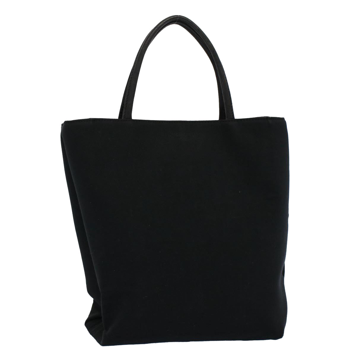 Burberry Tote Bag Canvas Black Auth ti1239