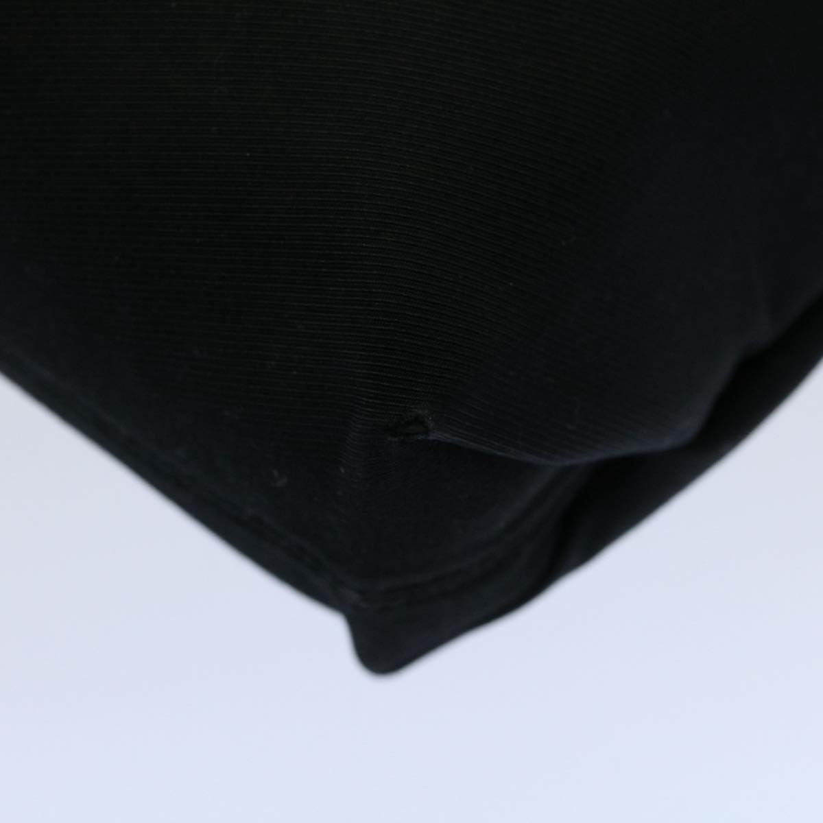 Burberry Tote Bag Canvas Black Auth ti1239