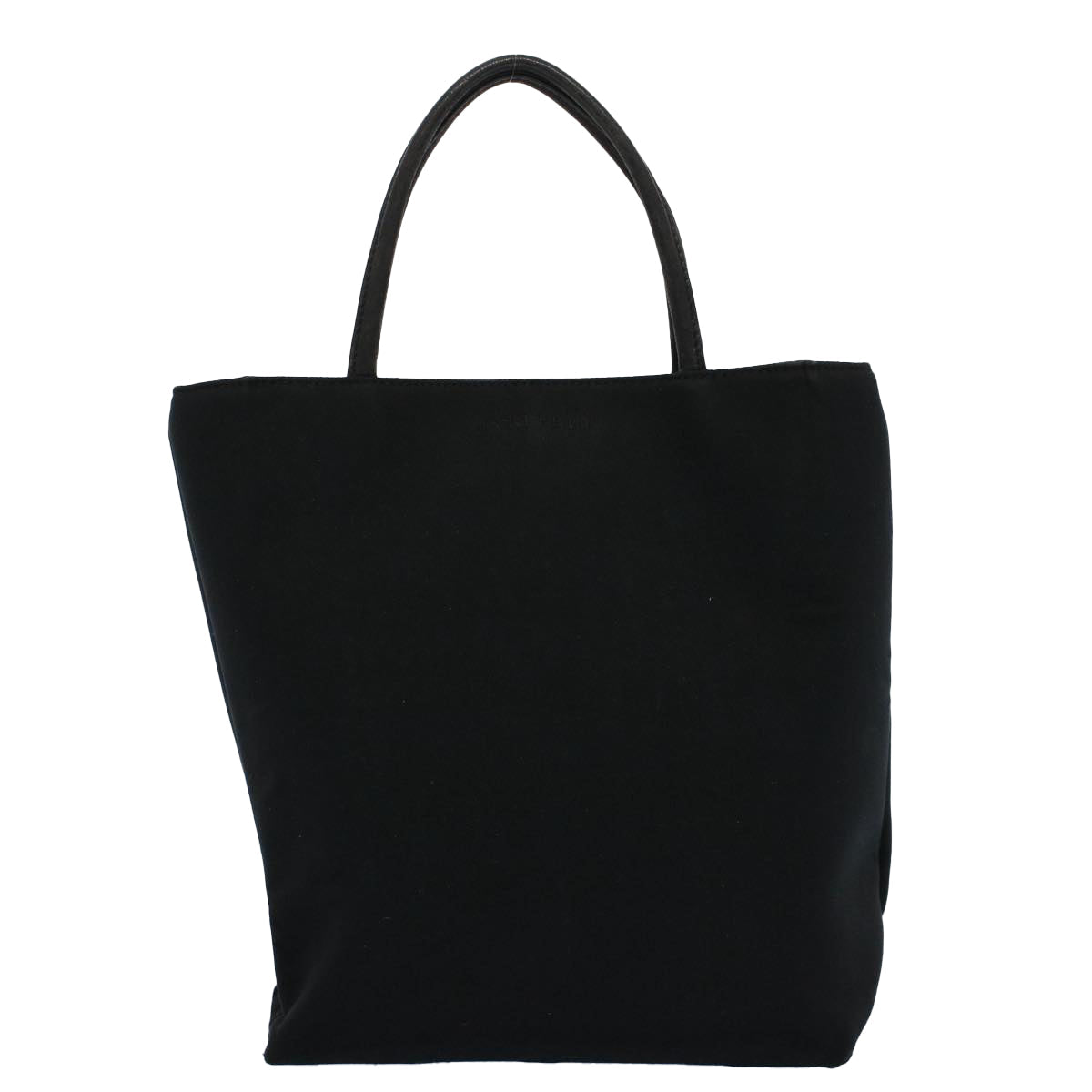 Burberry Tote Bag Canvas Black Auth ti1239