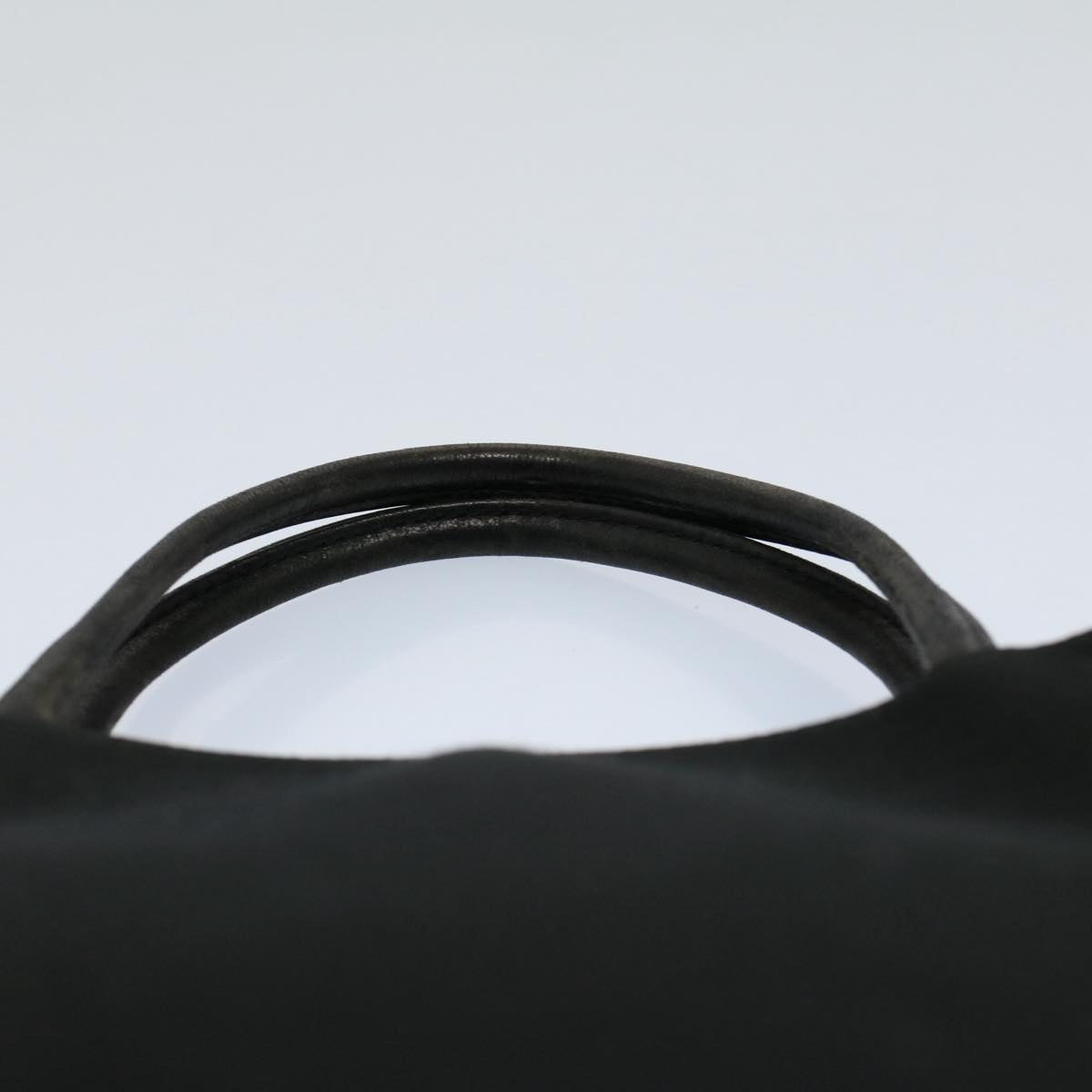 Burberry Tote Bag Canvas Black Auth ti1239