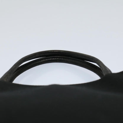 Burberry Tote Bag Canvas Black Auth ti1239