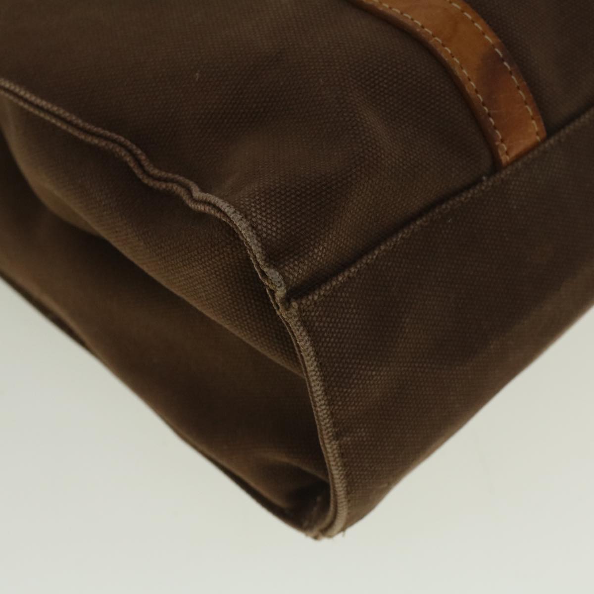 BurberrySs Blue Label Tote Bag Canvas Leather Brown Auth ti1321