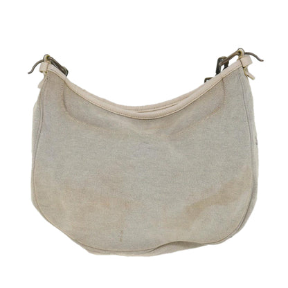 Burberry Shoulder Bag Canvas Gray Auth ti1326