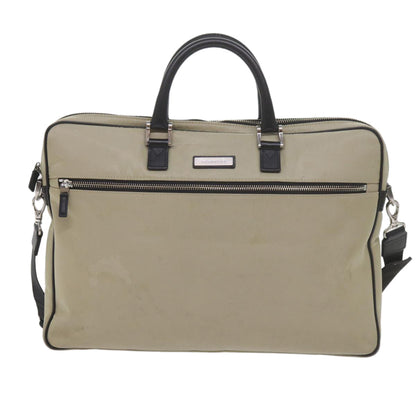 Burberry Hand Bag Nylon 2way Beige Auth ti1373