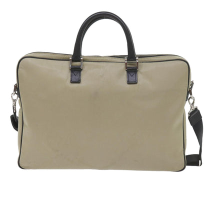 Burberry Hand Bag Nylon 2way Beige Auth ti1373