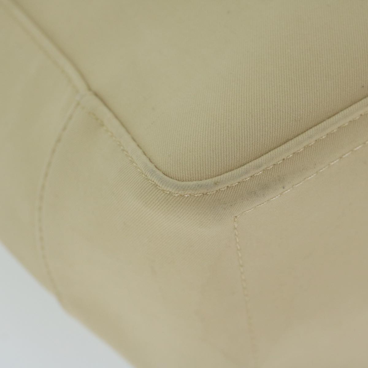 Burberry Tote Bag Canvas Beige Auth ti1379
