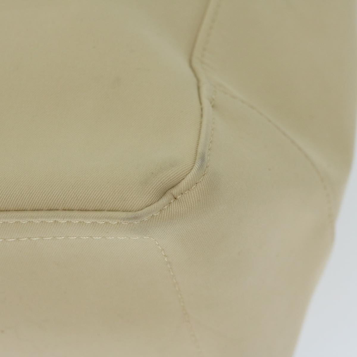 Burberry Tote Bag Canvas Beige Auth ti1379