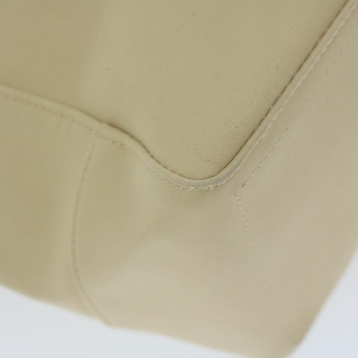 Burberry Tote Bag Canvas Beige Auth ti1379