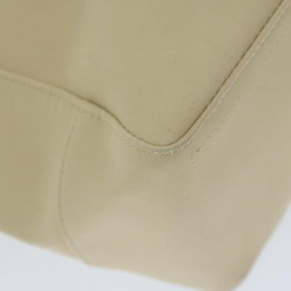 Burberry Tote Bag Canvas Beige Auth ti1379