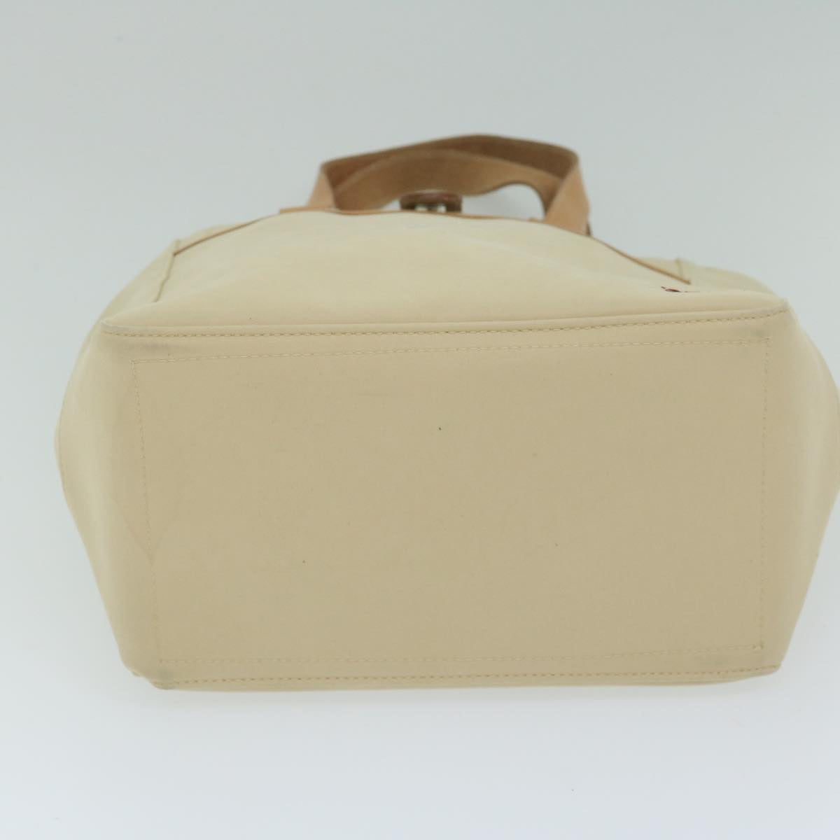 Burberry Tote Bag Canvas Beige Auth ti1379