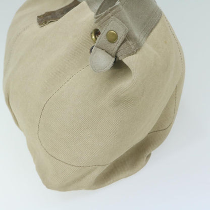 Burberry Blue Label Tote Bag Canvas Beige Auth ti1476