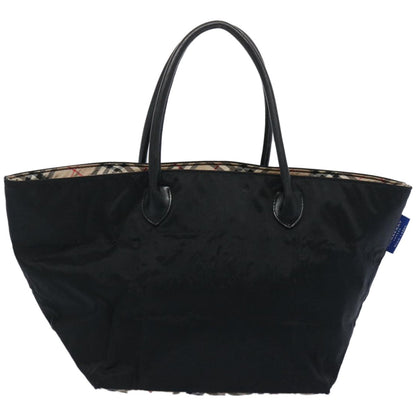Burberry Blue Label Tote Bag Nylon Beige Auth ti1539