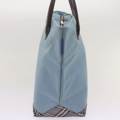 BurberrySs Blue Label Tote Bag Nylon Light Blue Auth ti1542