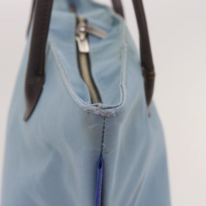 BurberrySs Blue Label Tote Bag Nylon Light Blue Auth ti1542
