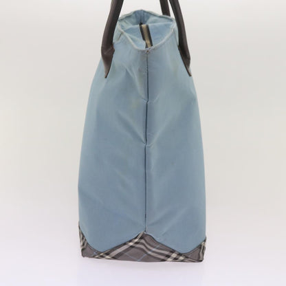 BurberrySs Blue Label Tote Bag Nylon Light Blue Auth ti1542