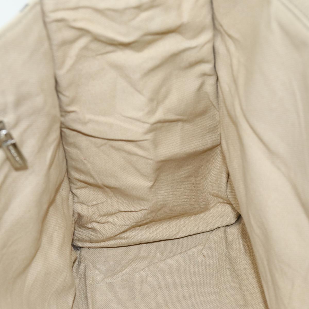 Burberry Nova Check Hand Bag Canvas Beige Auth ti1736