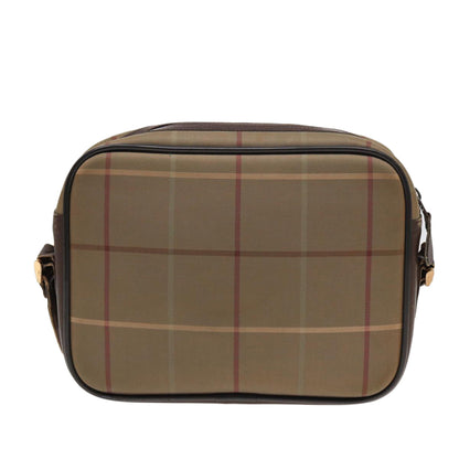 BURBERRYSs Nova Check Shoulder Bag Canvas Beige Brown Auth ti1772