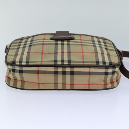 BURBERRYSs Nova Check Blue Label Hand Bag Canvas Black Auth ti1774