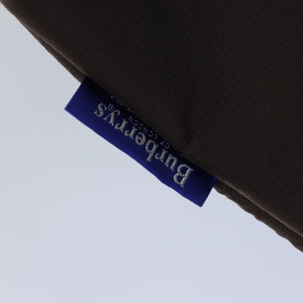 BURBERRYSs Nova Check Blue Label Hand Bag Canvas Brown Auth ti1776
